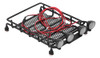 Suporte De Bagagem Rc Accessory Roof Rack Com Luzes Led Redo 2