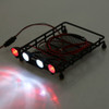 Suporte De Bagagem Rc Accessory Roof Rack Com Luzes Led Redo 3