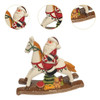 Decoração De Natal Cavalo De Balanço Ornamento Escultura 2 Decoração De Natal Cavalo De Balanço Ornamento Escultura 2