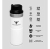 Taza De Viaje Premyam Plus Trigger Action 16 Oz (blanco) 2