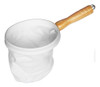 Kit 2 Coador  Café Pano Pequeno 11cm Algodão Cabo De Madeira 6