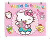 Art.fiesta Cumpleaños Hello Kitty Banner Telón Fondo Cartel 0