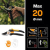Fiskars 1057162 Derivación De Podadora Sólida, Negro/naranja 1