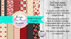 Papeles Digitales Fondos Shabby Rojo Negro E22 1
