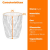 Copo De Vidro Diamond Transparente 270ml - Lyormarca: Lyor 4