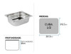 Kit C/ 4 Cubas Gn Gastronômicas Rechaud Buffet Inox 1/2x100 4