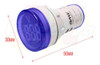 Ojo De Buey Digital Led Voltimetro Azul Baw Electro Medina 2