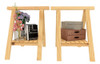 Kit 2 Cavaletes Com Prateleira Suporte De Mesa 50x80 0