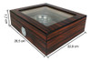 Caixa Umidora De Charutos Kit Com Cinzeiro E Cortador Ebony 3