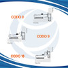 Pack 20 Bisagra Premium Codo 9 Cazoleta 35 Mm Grupo Euro 4