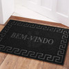 1 Tapete Porta Capacho Bem Vindo Antiderrapante Pvc Pt 40x60 4