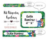 Etiquetas Escolares Imprimibles Lilo Y Stitch #2 Editables 1