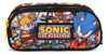 Estojo Tecido Sonic 2 Ziperes Azul Luxcel 0