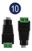 Conector Plug P4 Borne Kit 10 Peças Camera Cftv Fonte Femea 1