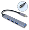 Hub Usb Type-c 4 Portas Usb 3.0 5 Gbps Notebook Celular 0