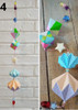 Móvil. Colgante Figuras Origami De Papel 3