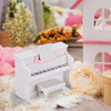 Casa De Bonecas Piano Com Banco Grande Piano Modelo Branco 3