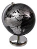 Globo Terráqueo Gloter 14 Cm De Diámetro Negro Y Plateado 0