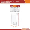 Porta Hoja Con Porta Folleto Pared A4 Pp3-3021-6 Pack/6 2