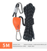 Cabide De Corda De Catraca De Polia Tensor De 6mm 5m Preto 1