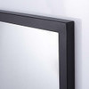 Espejo De Baño Negro Con Estante Chende, Espejo De Pared De 3