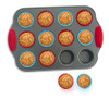 12cup Mini Muffin Pan Con Silicone Muffin Cups Juego De 12 D 0 12cup Mini Muffin Pan Con Silicone Muffin Cups Juego De 12 D 0
