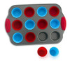 12cup Mini Muffin Pan Con Silicone Muffin Cups Juego De 12 D 1 12cup Mini Muffin Pan Con Silicone Muffin Cups Juego De 12 D 1