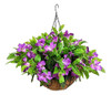 Cesta Colgante De Flores Artificiales Para Interiores Y Exte 0