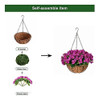 Cesta Colgante De Flores Artificiales Para Interiores Y Exte 4