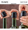Ouwo Wine Bottle Stopper, Wine Stopper With Silicone Wine To 2