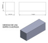 Barra Cuadrada De Pa6, Grilon # 70 X 70 X 1000 Mm Me 3
