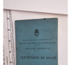 Antiguo Documento Certificado De Salud 0