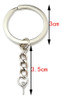 50 Argollas Llavero Planas Sin Fin + Cadena + Union + Piton 1