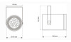 Cabezal Spot Cilíndrico Dicroica Led Gu10 P/riel Blanco -mac 1