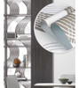 Papel Tapiz Vinilo Adhesivo Ondas Gama Grises Blanco Lombard 4