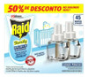 Kit Repelente Elétrico + Kit 2 Refil Raid 45 Noites 2