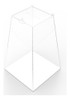 Urna Pirâmide 30cm Transparente - Envio Imediato 3