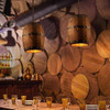 Lámpara Colgante De Barril De Vino De Madera, Lámpara Colgan 3