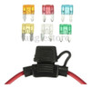 Portafusibles De Coche 12v Mini Hoja En Línea Con 5a 10a 15a 1
