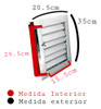 Rejilla Aireador 15x30 Ventilacion Acero Inox. Delta 2120 1