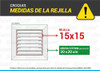 Rejilla De Ventilacion 15x15 Fija Negro - Retorno/extraccion 3