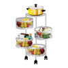 Organizador De Cocina Giratorio Con Ruedas 4 Estantes 0