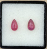 Rubie Cabuchón Pink X2 10x5mm Africa (svgemstones) 1