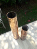 2 Capsulas Balas De Cañon  Años 40 Bronce Macizo 31 Y22 Alto 5