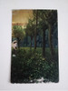 Tarjeta Postal Antigua Arte Paisaje Cuadro 0