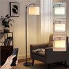 ~? Qye Lámparas De Pie Altura Ajustable Arco Led Iluminación 0