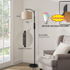 ~? Qye Lámparas De Pie Altura Ajustable Arco Led Iluminación 1