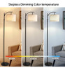 ~? Qye Lámparas De Pie Altura Ajustable Arco Led Iluminación 2