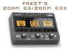 Preset's Zoom G3/g3x 0