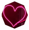 Cartel Corazón En Neón Led 70x65 Cm/ Deco/ Figuras/ Luminoso 0